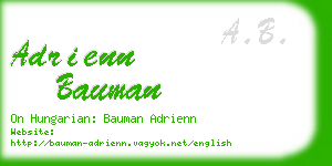 adrienn bauman business card